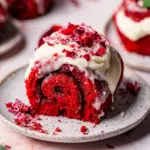 Decadent Red Velvet Cinnamon Rolls with Cream Cheese Frosting 8 Red Velvet Cinnamon Rolls with Cream Cheese Frosting
