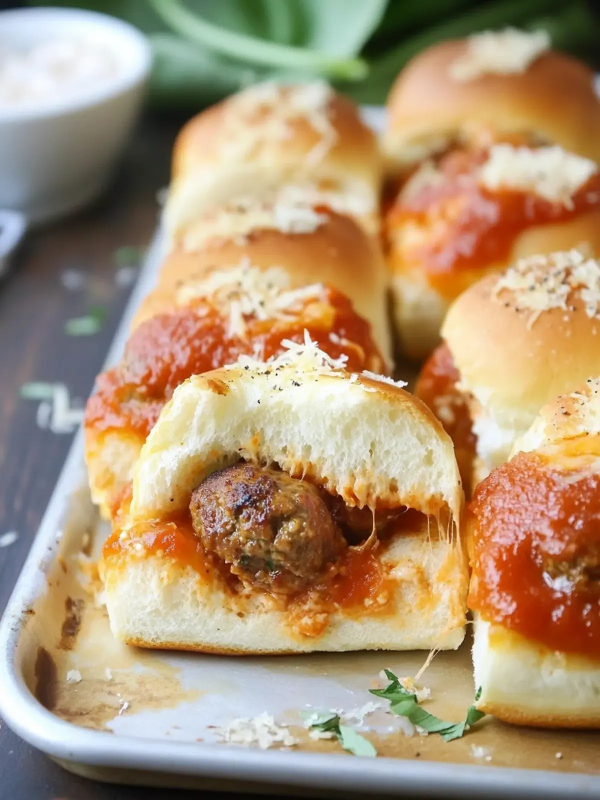 Savory Mozzarella Meatball Sliders on Hawaiian Rolls You’ll Love 4 Mozzarella Meatball Sliders on Hawaiian Rolls