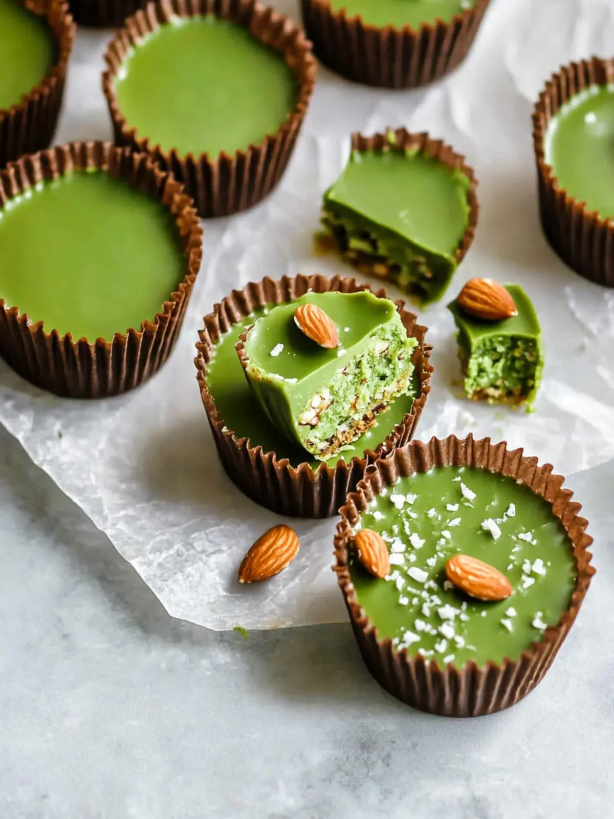 Delight in Matcha Coconut Almond Butter Cups Bliss 3 Matcha Coconut Almond Butter Cups