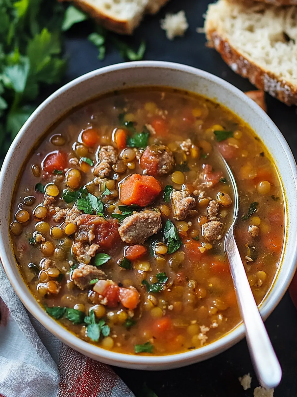 Hearty Spicy Sausage Lentil Soup for Cozy Nights 3 Spicy Sausage Lentil Soup