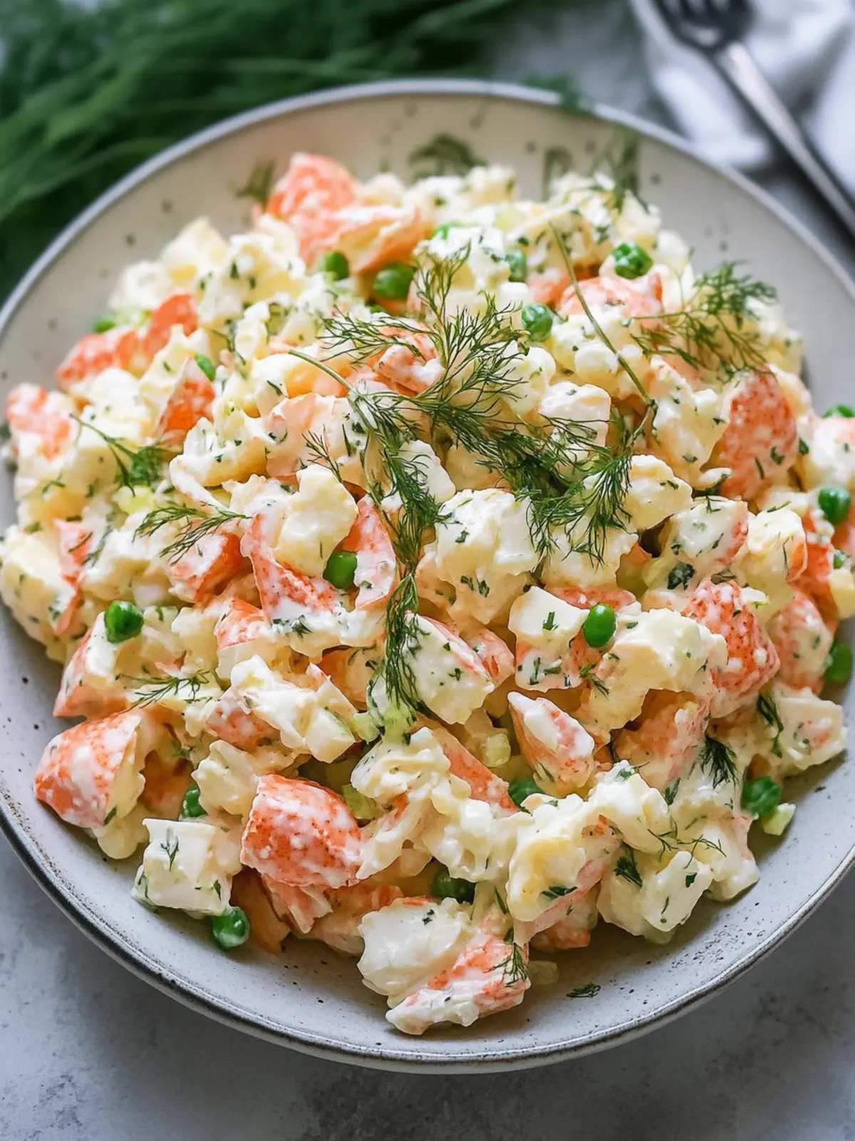 Delicious Russian Crab Salad That's Perfect for Any Gathering 2 Russian Crab Salad