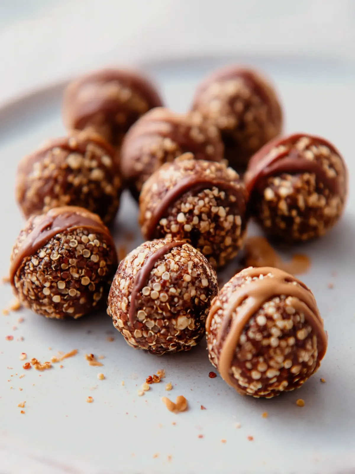 Irresistible Chocolate Peanut Butter Quinoa Crunch Bites Recipe 4 Chocolate Peanut Butter Quinoa Crunch Bites