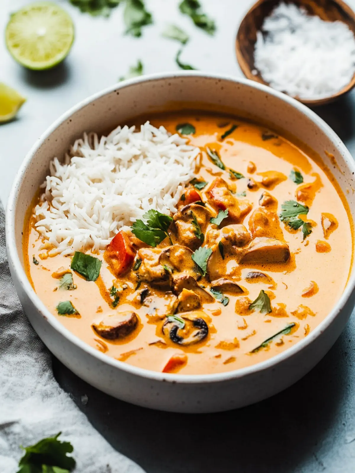 Creamy Mushroom Coconut Curry