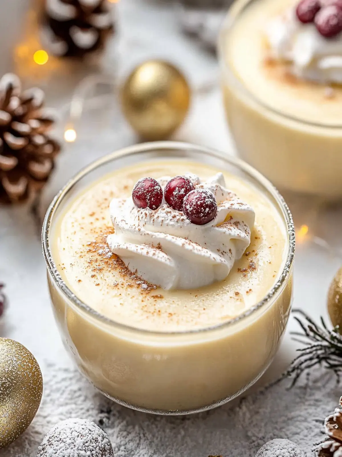Deliciously Creamy Homemade Eggnog Pudding for the Holidays 2 Homemade Eggnog Pudding