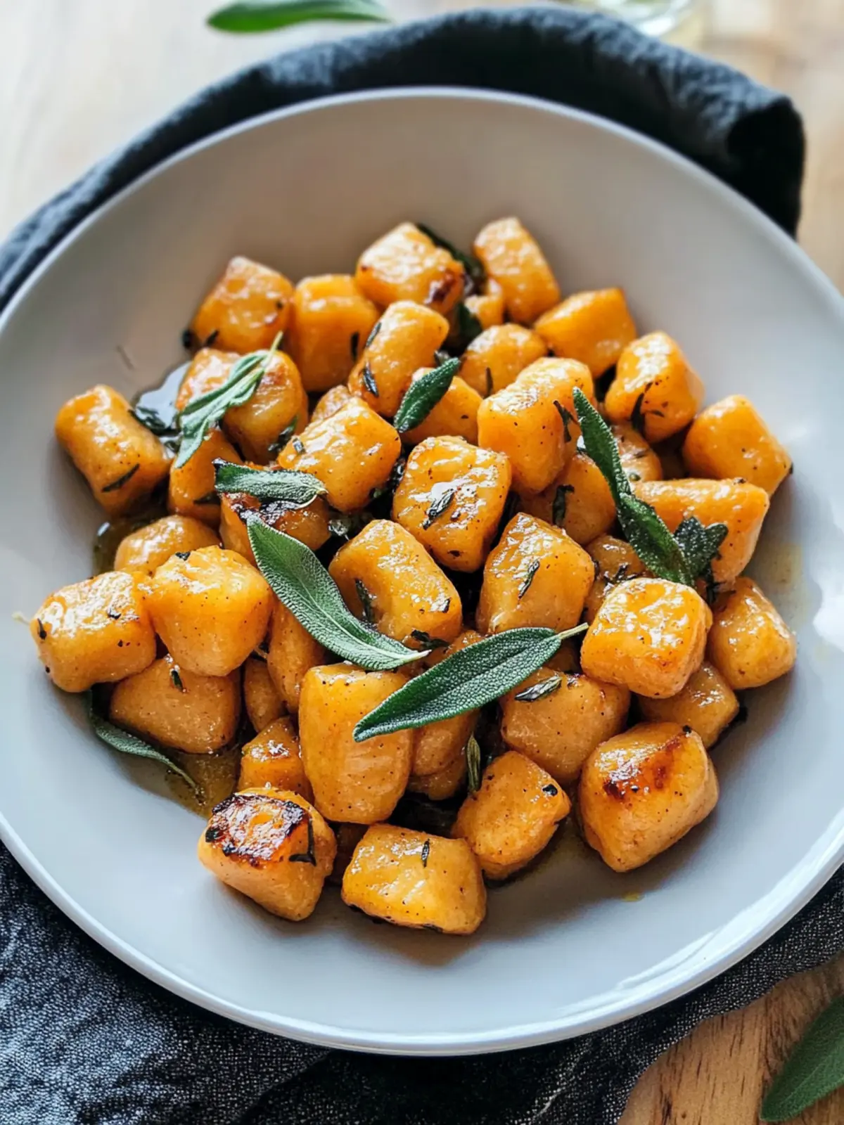 Savory Sweet Potato Gnocchi with Sage Browned Butter Bliss 4 Sweet Potato Gnocchi with Sage Browned Butter