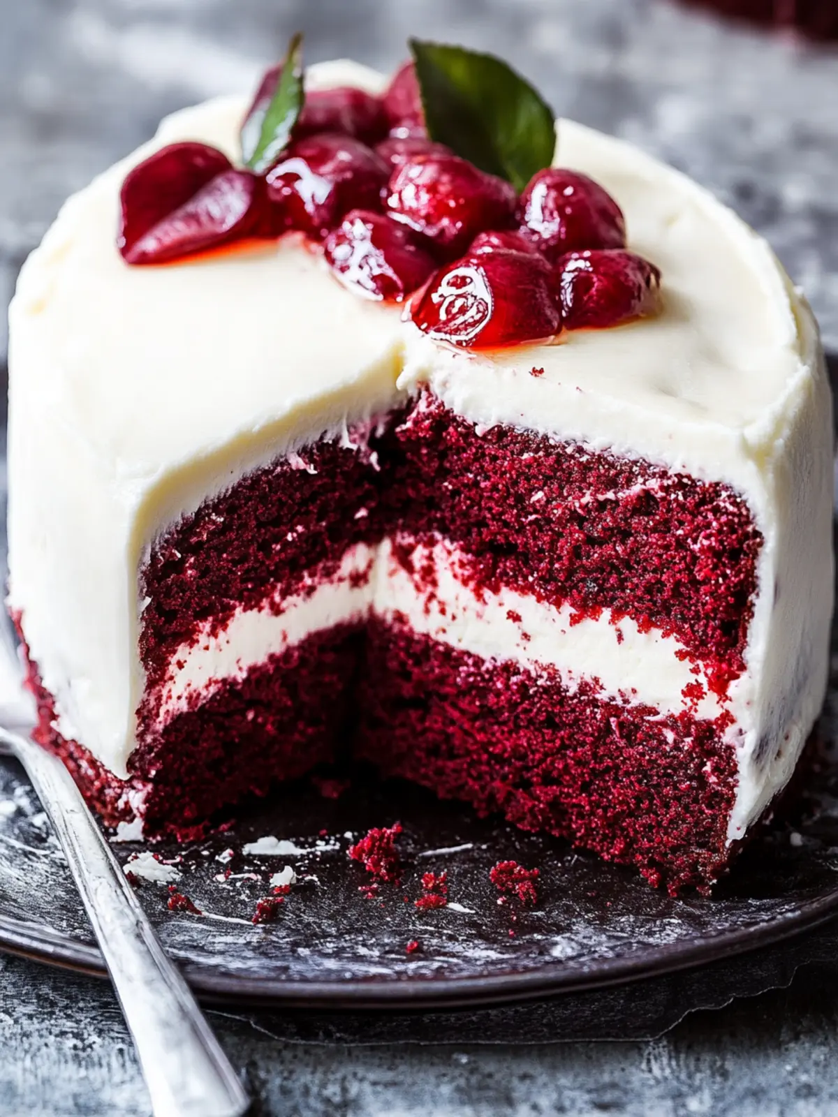 Indulge in Red Velvet Cheesecake Cake Bliss at Home 3 Red Velvet Cheesecake Cake