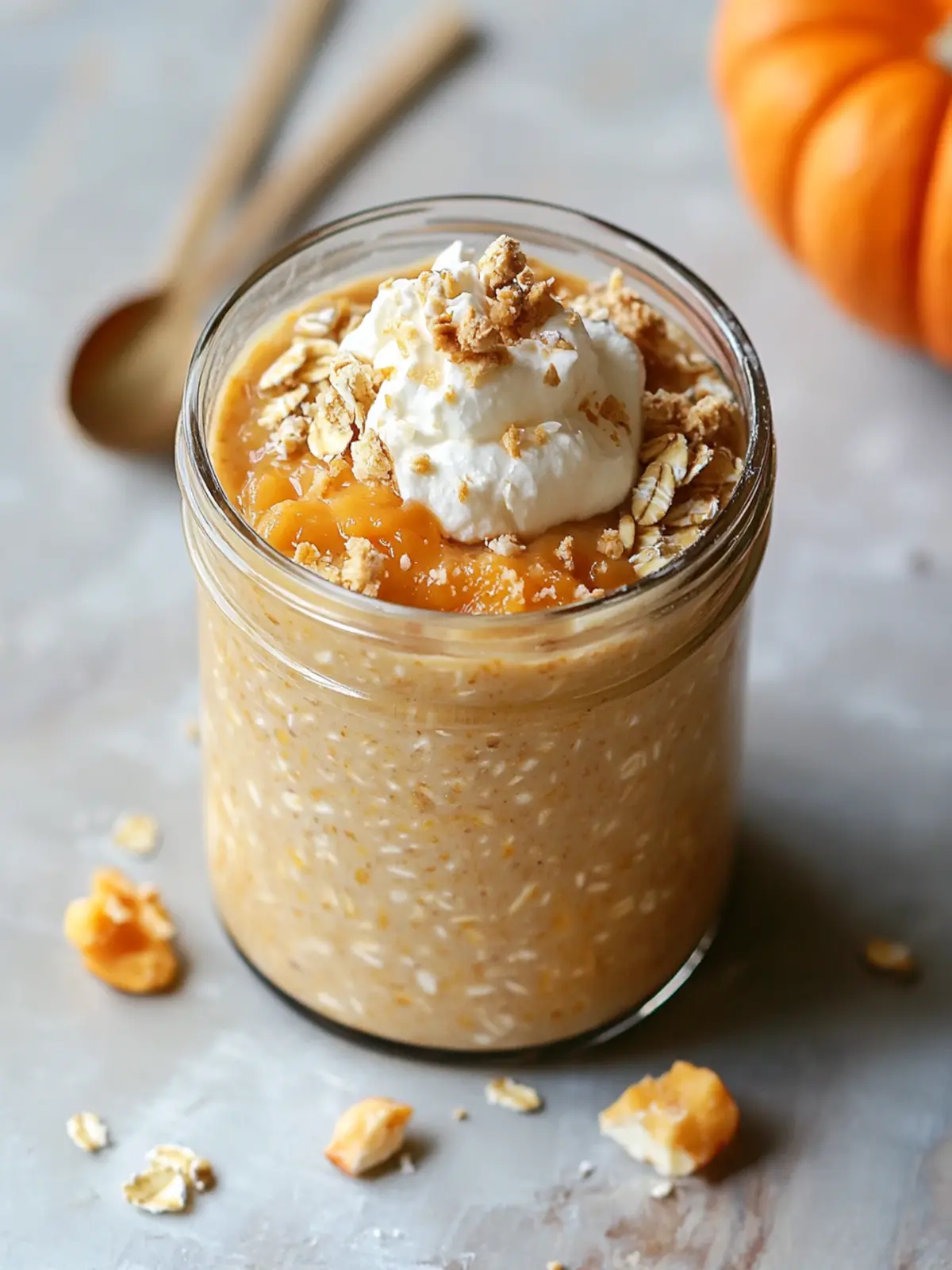 Indulge Guilt-Free: Pumpkin Cheesecake Overnight Oats 2 Pumpkin Cheesecake Overnight Oats