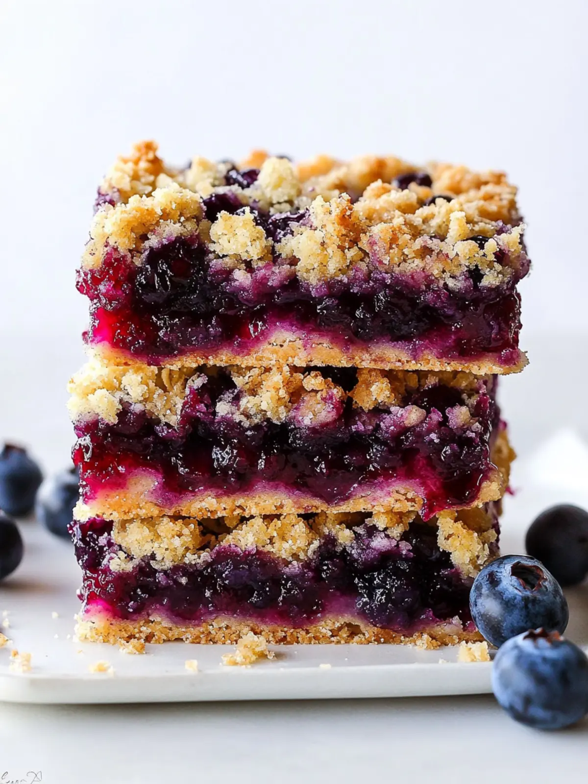Blueberry Crumble Bars