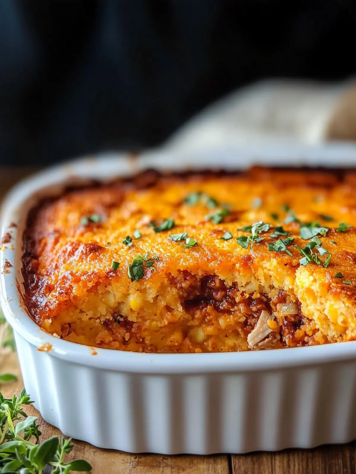 Irresistible BBQ Chicken Cornbread Casserole for Cozy Nights 3 BBQ Chicken Cornbread Casserole