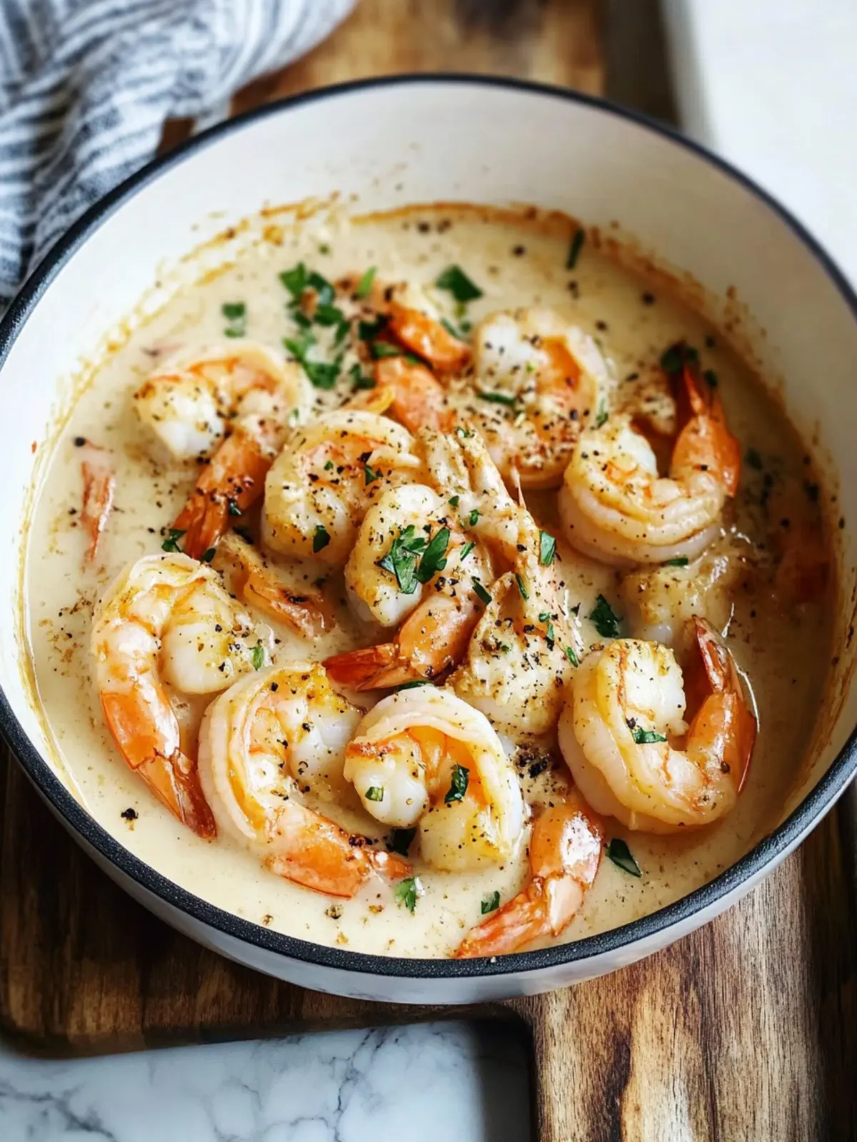 Garlic Shrimp in Coconut Milk