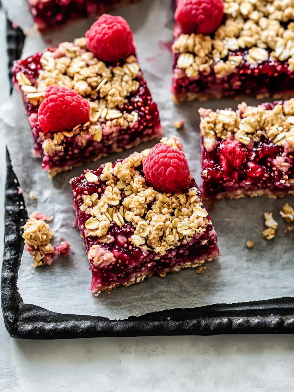 Raspberry Chia Seed Jam Oat Crumble Squares You’ll Love 3 Raspberry Chia Seed Jam Oat Crumble Squares