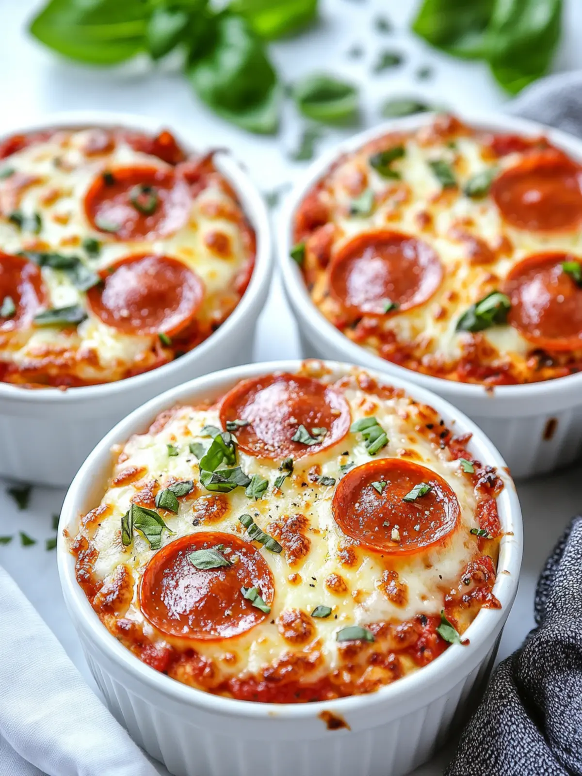Low Carb Crustless Pizza Bowl