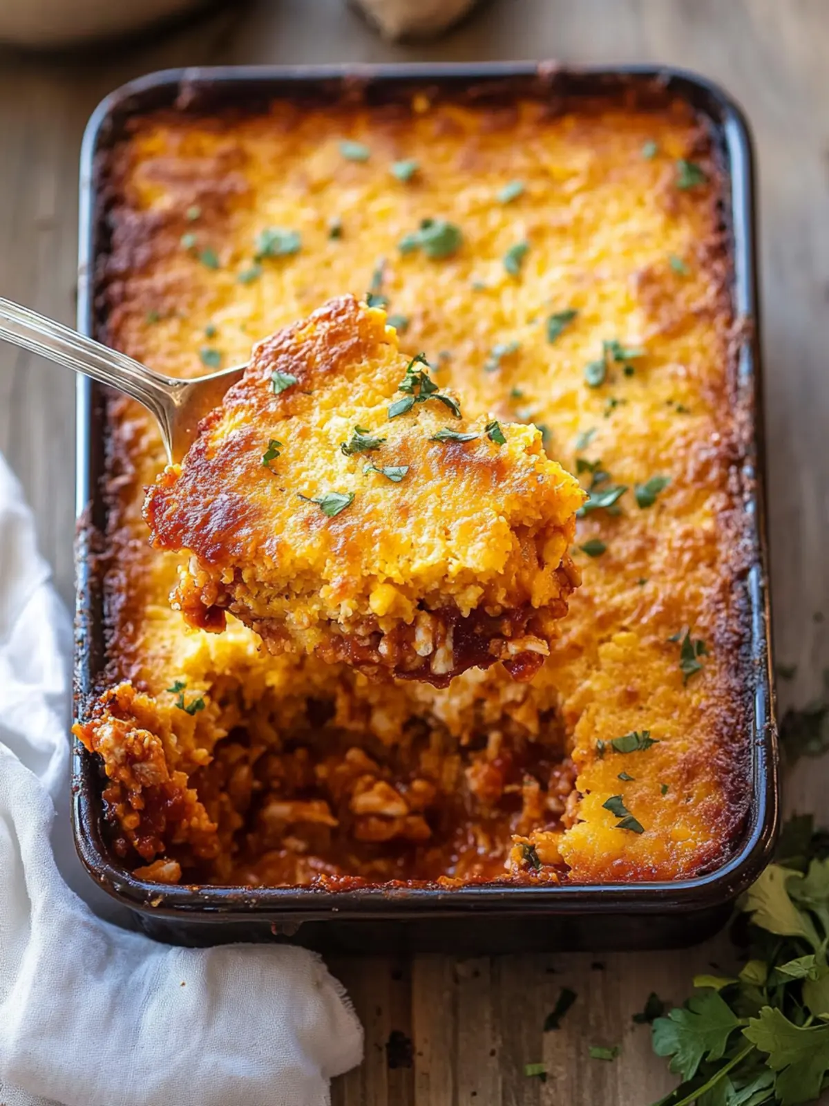 Irresistible BBQ Chicken Cornbread Casserole for Cozy Nights 2 BBQ Chicken Cornbread Casserole