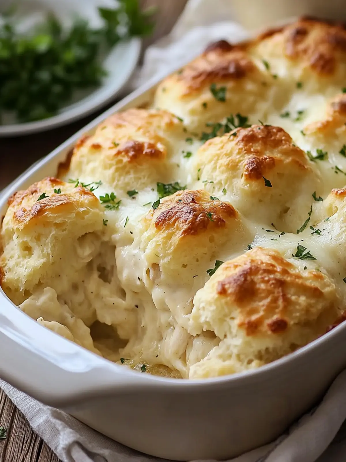 Irresistible Chicken Alfredo Biscuit Bake for Cozy Nights 3 Chicken Alfredo Biscuit Bake