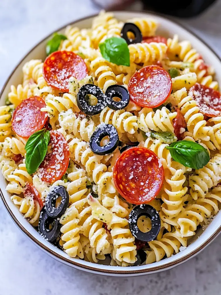 Pepperoni Pizza Pasta Salad