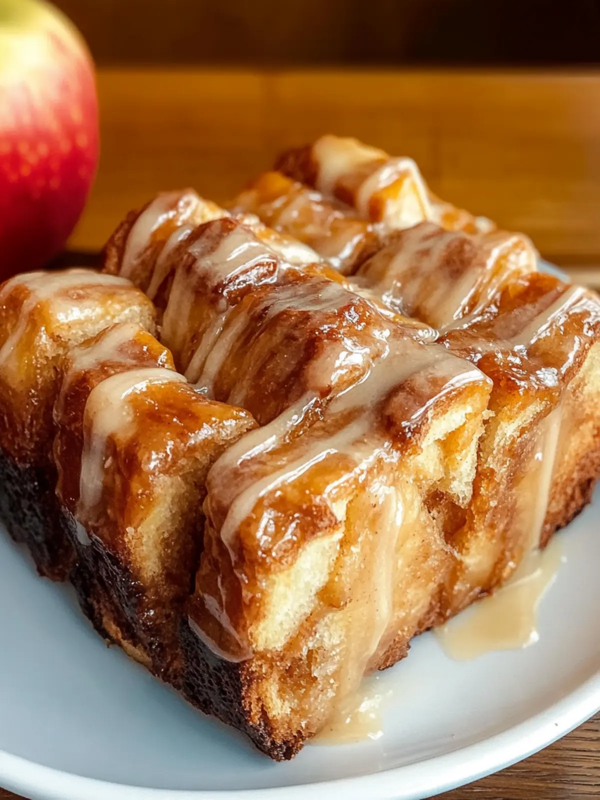 Apple Fritter Pull-Apart Bread with Cinnamon Glaze Magic 2 Apple Fritter Pull-Apart Bread with Cinnamon Glaze