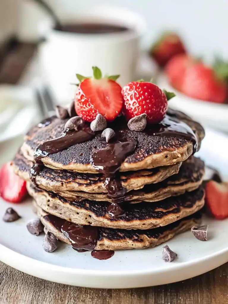 Chocolate Oat Pancakes