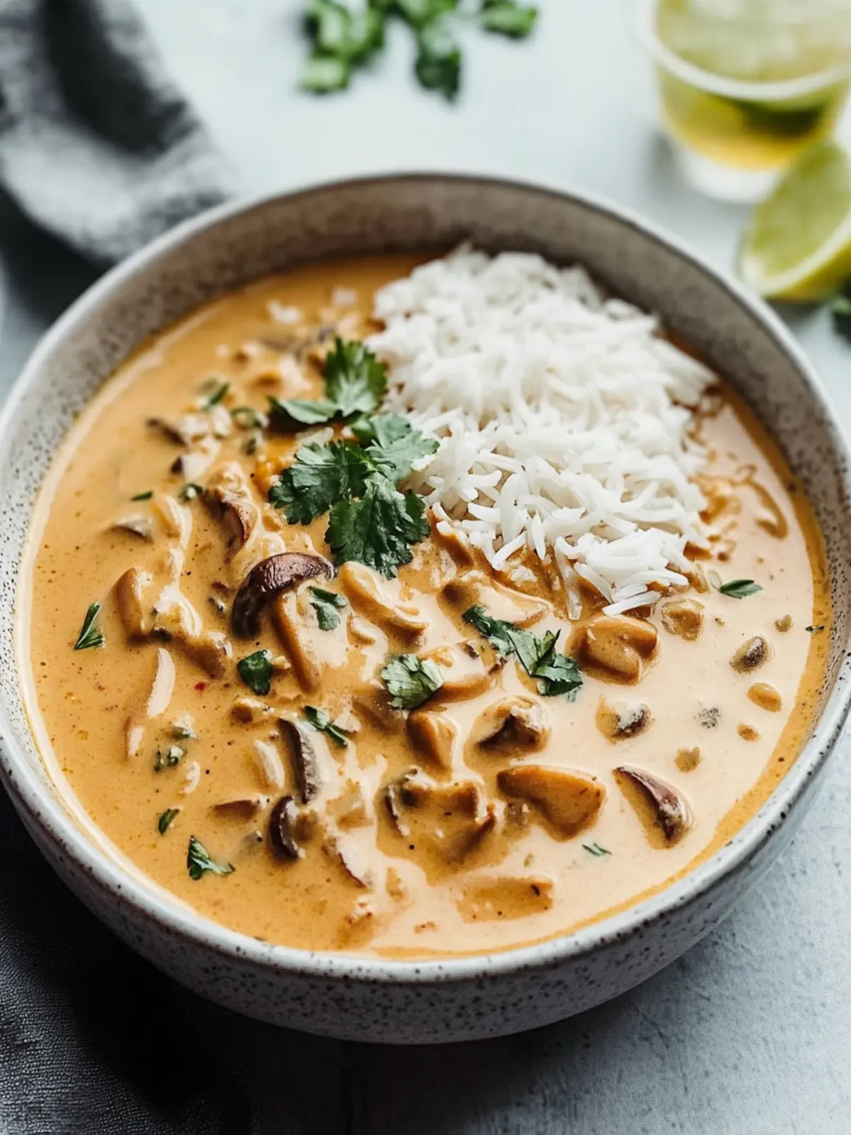 Creamy Mushroom Coconut Curry