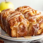 Apple Fritter Pull-Apart Bread with Cinnamon Glaze