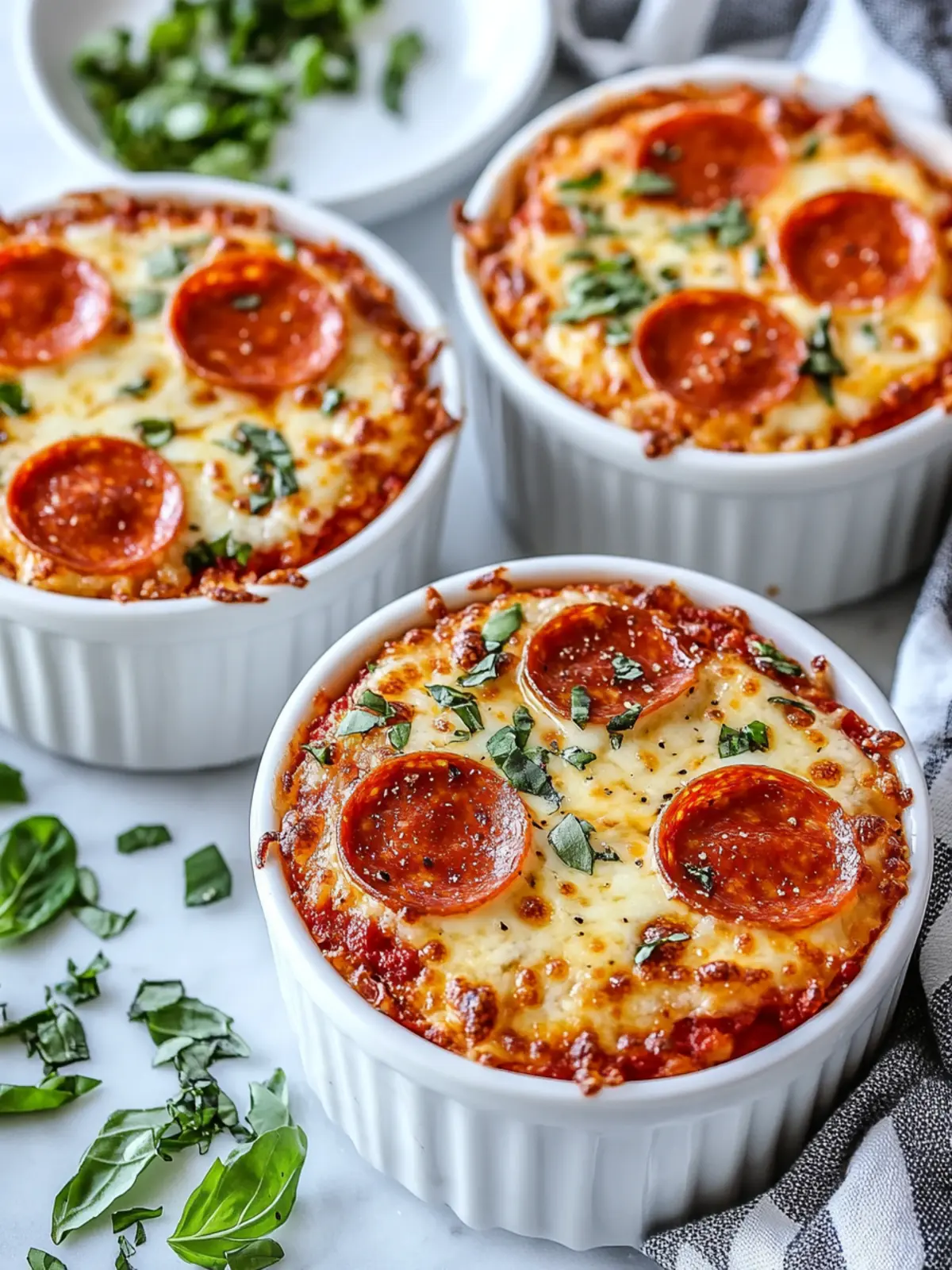 Low Carb Crustless Pizza Bowl
