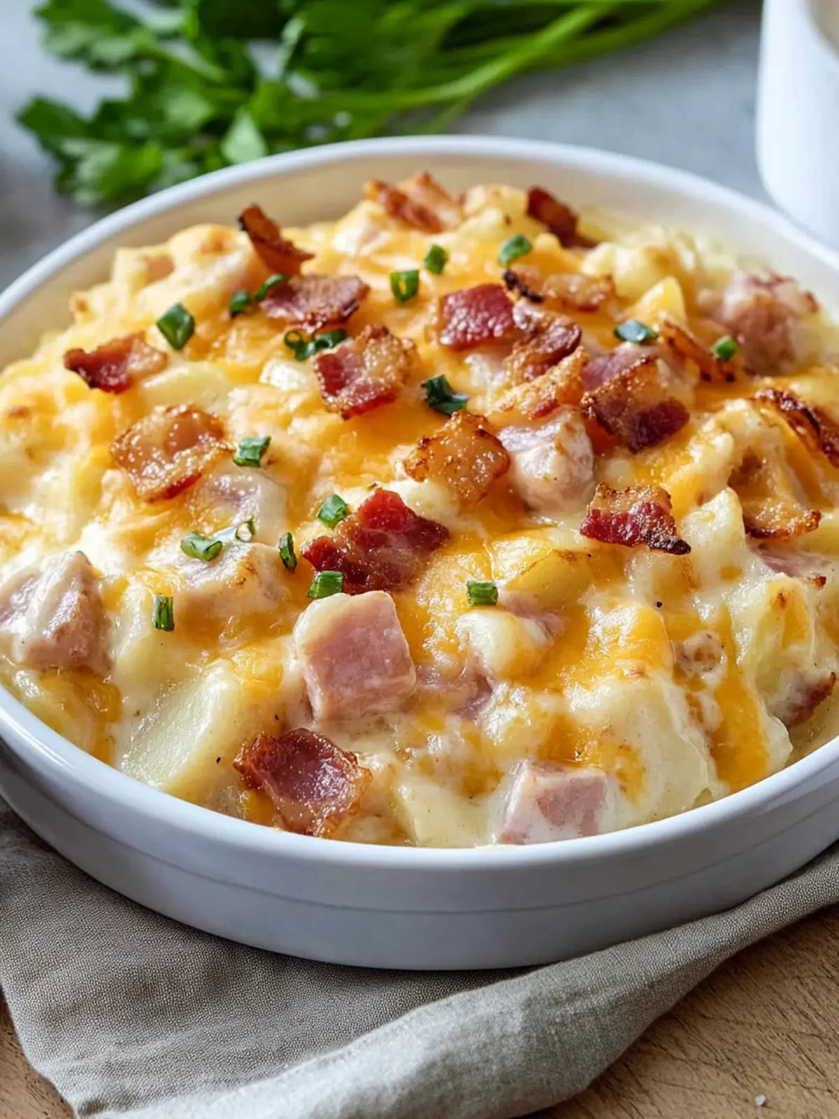 Ham & Bacon Cheesy Potatoes: The Ultimate Comfort Dish 4 Ham & Bacon Cheesy Potatoes