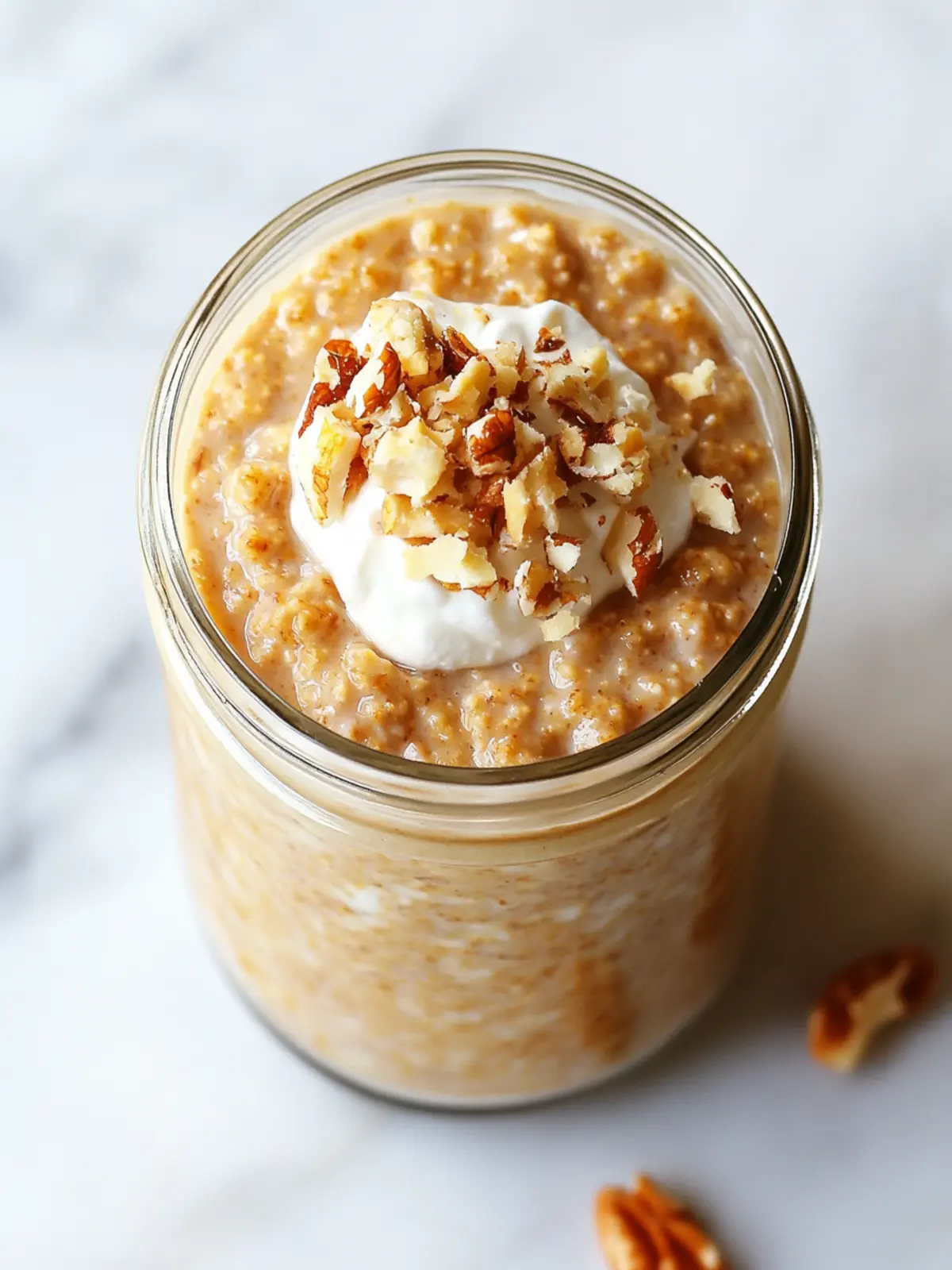Indulge Guilt-Free: Pumpkin Cheesecake Overnight Oats 3 Pumpkin Cheesecake Overnight Oats
