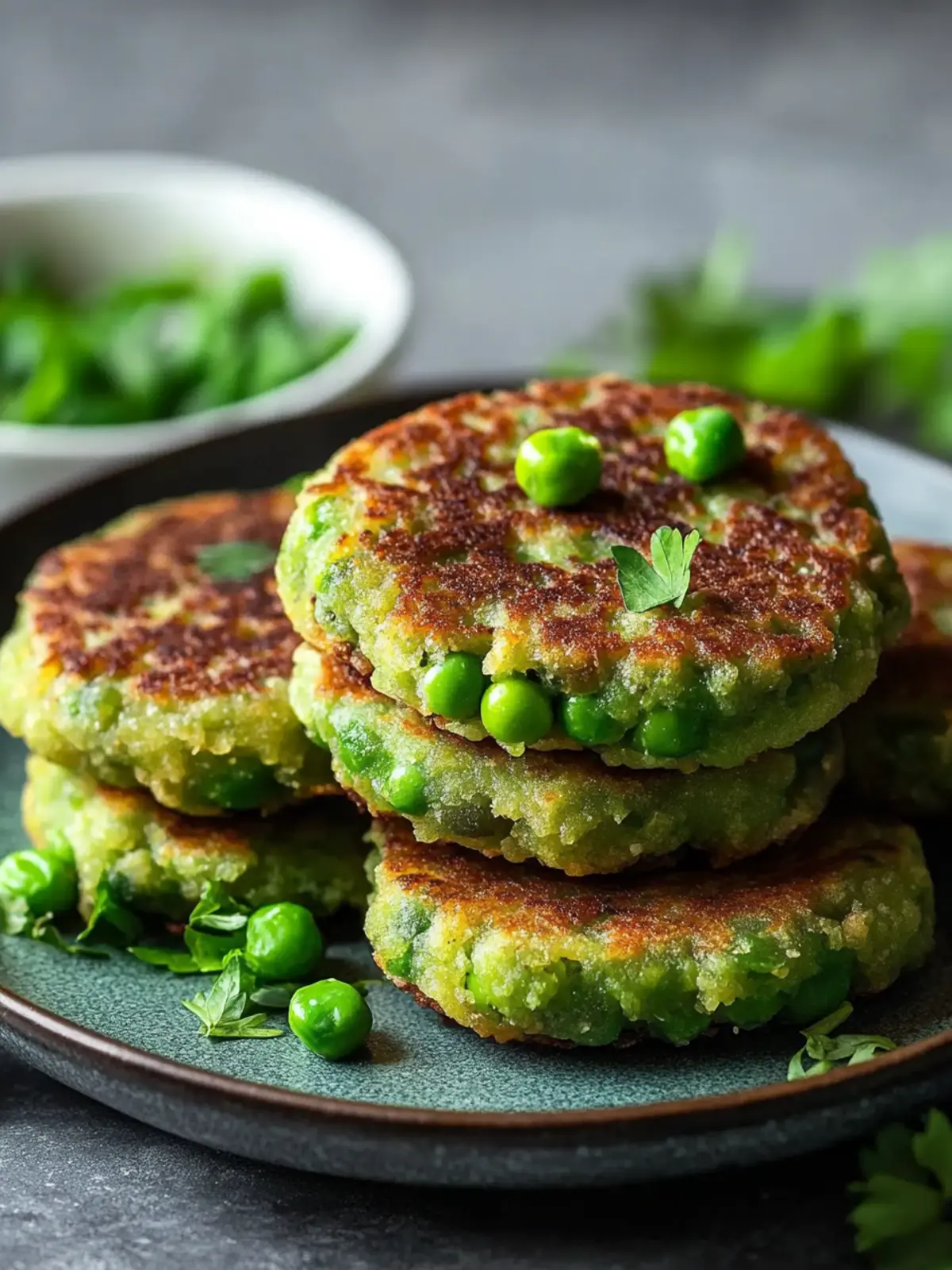Crispy Green Pea Patties Your New Favorite Meatless Snack 4 Green Pea Patties