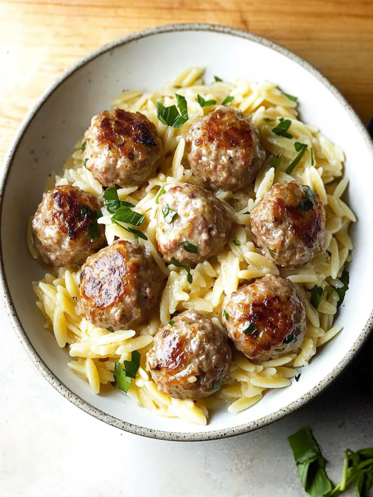 Swedish Meatball Orzo: A Cozy Dinner in Just 30 Minutes 3 Swedish Meatball Orzo