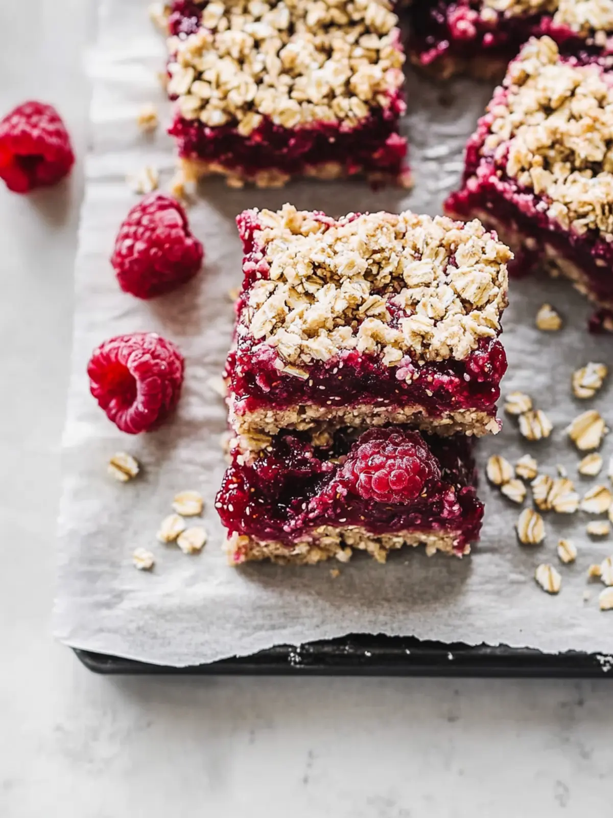 Raspberry Chia Seed Jam Oat Crumble Squares You’ll Love 5 Raspberry Chia Seed Jam Oat Crumble Squares
