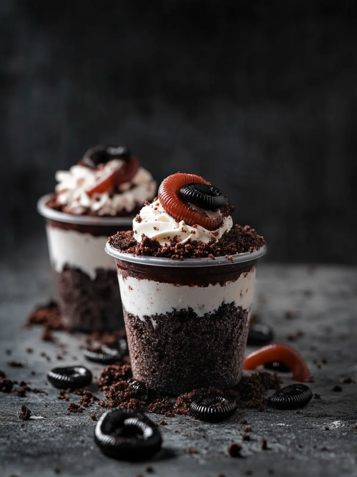 Worm Dirt Cups: A Fun, Creepy Treat for All Ages 2 Worm Dirt Cups