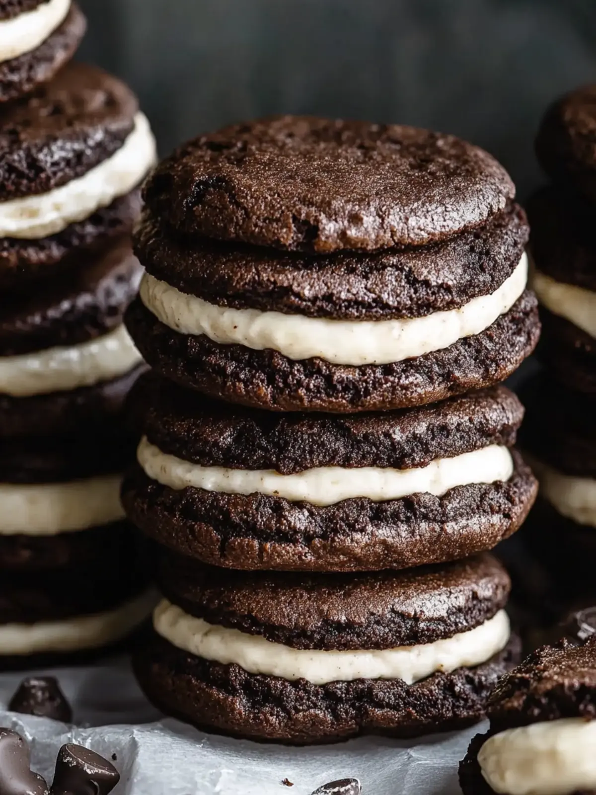 Indulge in Brownie Cookie Sandwiches with Cookie Dough Bliss 4 Brownie Cookie Sandwiches