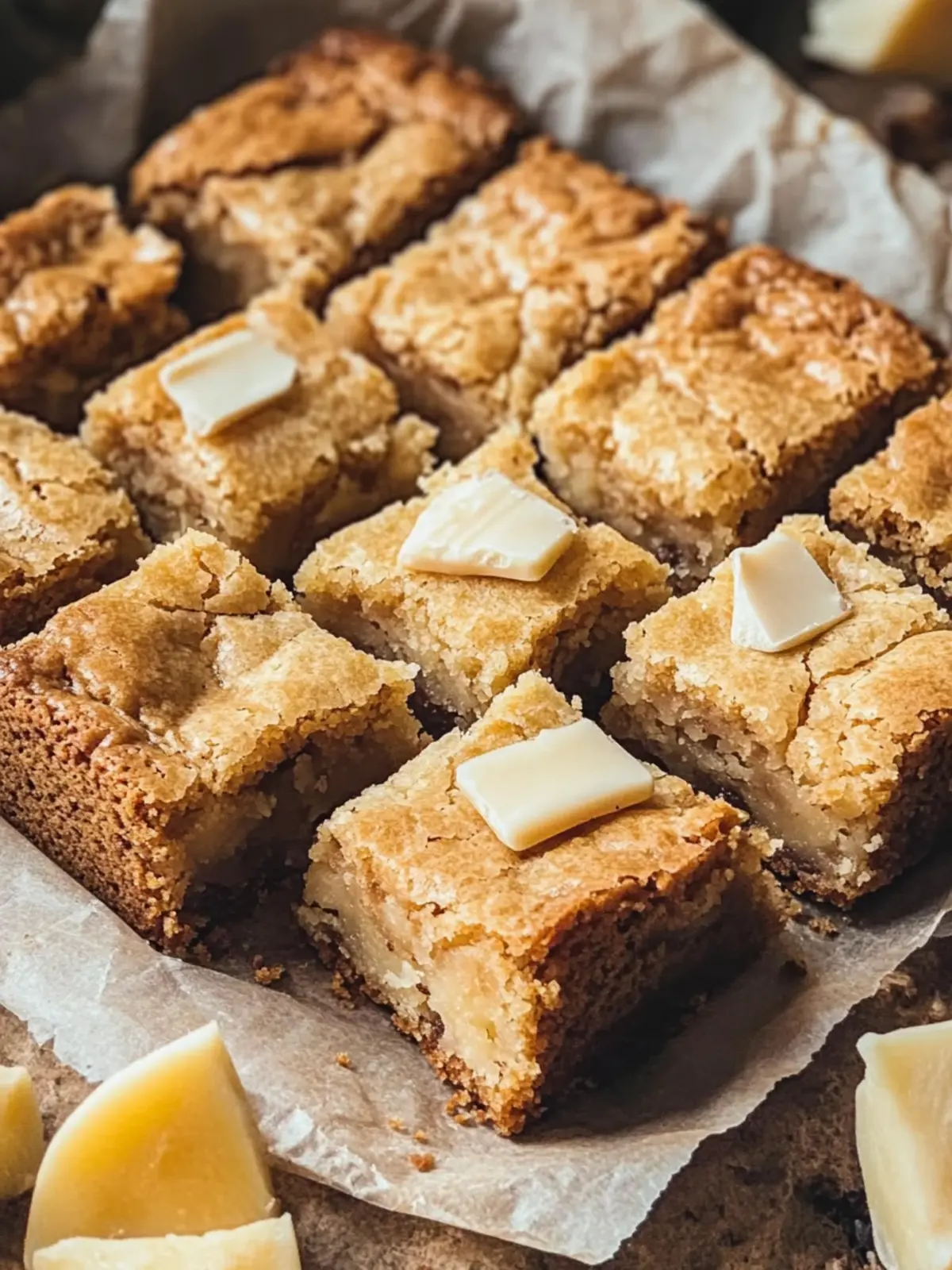 Decadent White Chocolate Blondies That'll Steal Your Heart 3 White Chocolate Blondies