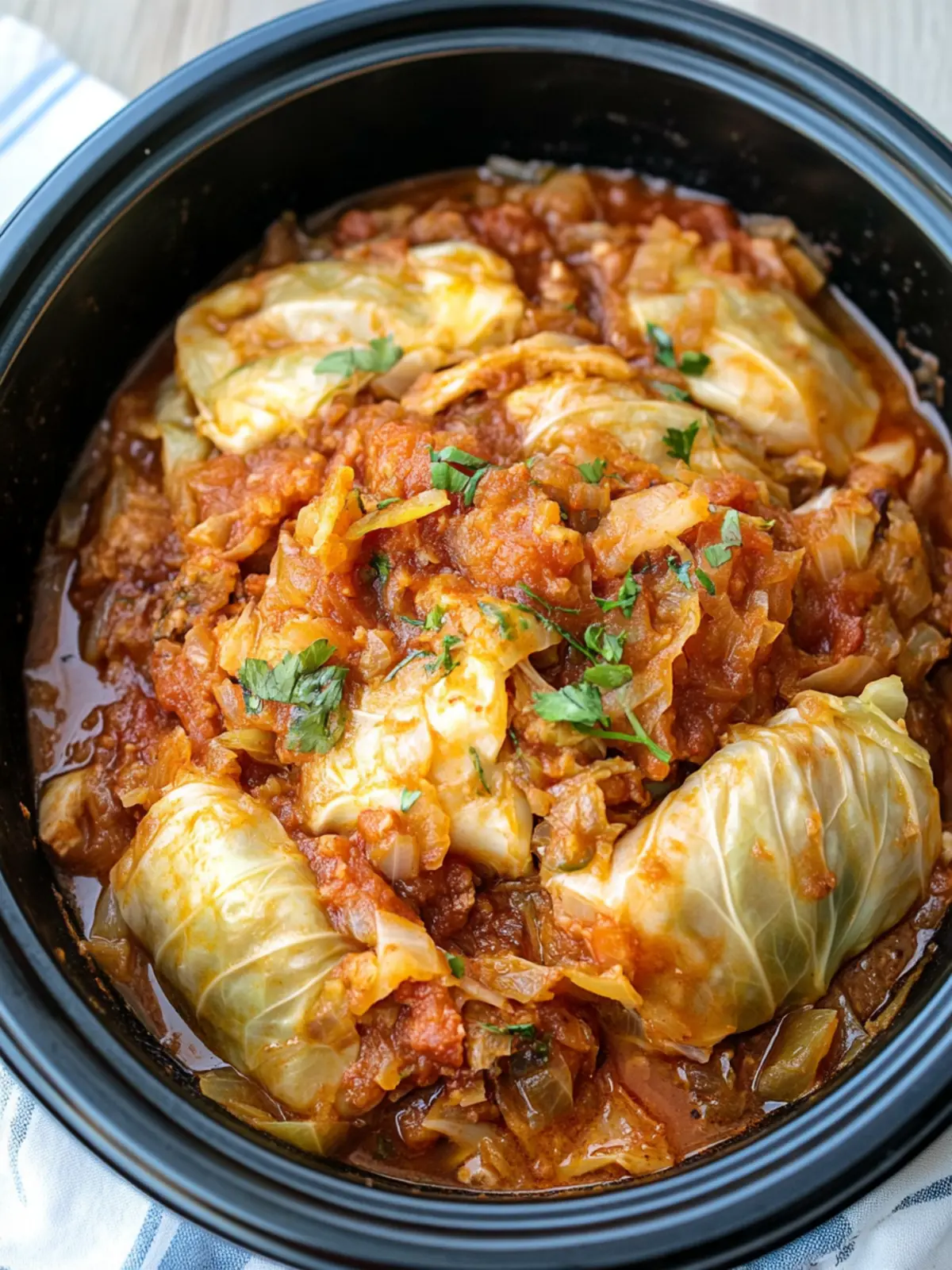 Slow Cooker Unstuffed Cabbage Rolls for Cozy Family Nights 3 Slow Cooker Unstuffed Cabbage Rolls