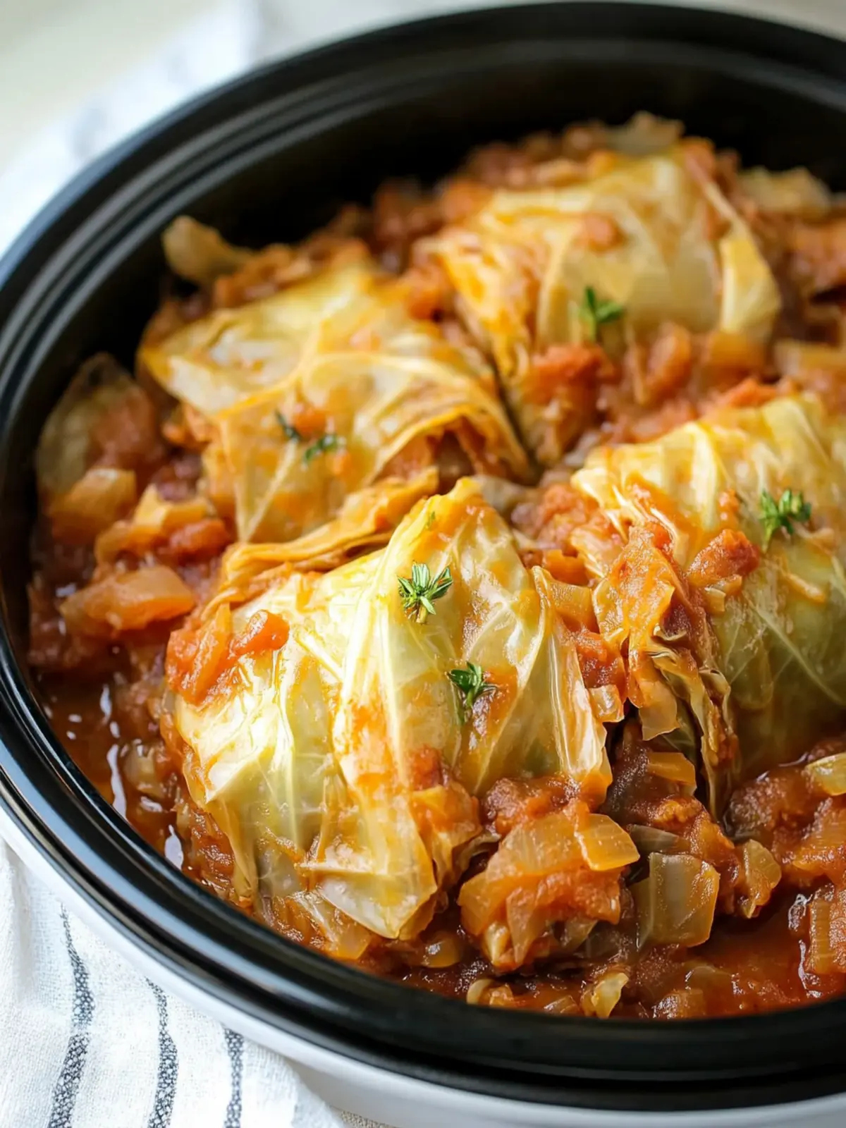 Slow Cooker Unstuffed Cabbage Rolls for Cozy Family Nights 4 Slow Cooker Unstuffed Cabbage Rolls