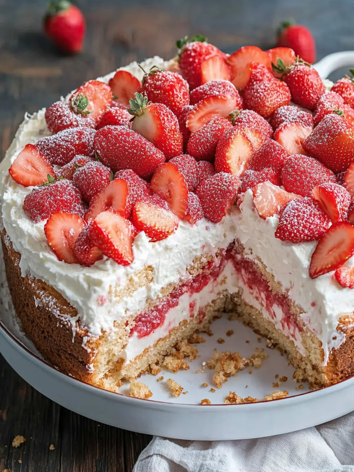 Delicious Strawberry Shortcake Tres Leches Cake to Savor 3 Strawberry Shortcake Tres Leches Cake