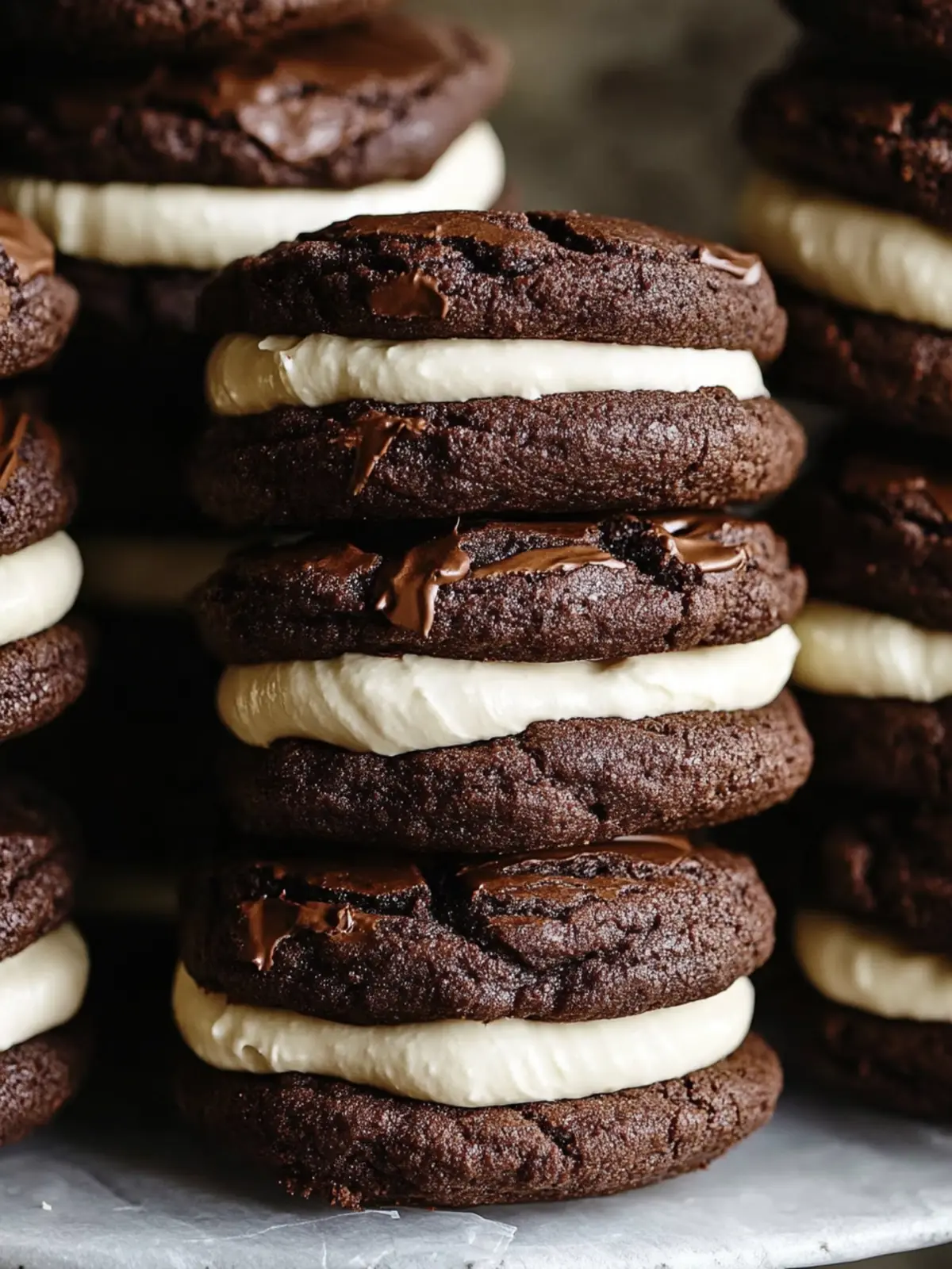 Indulge in Brownie Cookie Sandwiches with Cookie Dough Bliss 2 Brownie Cookie Sandwiches