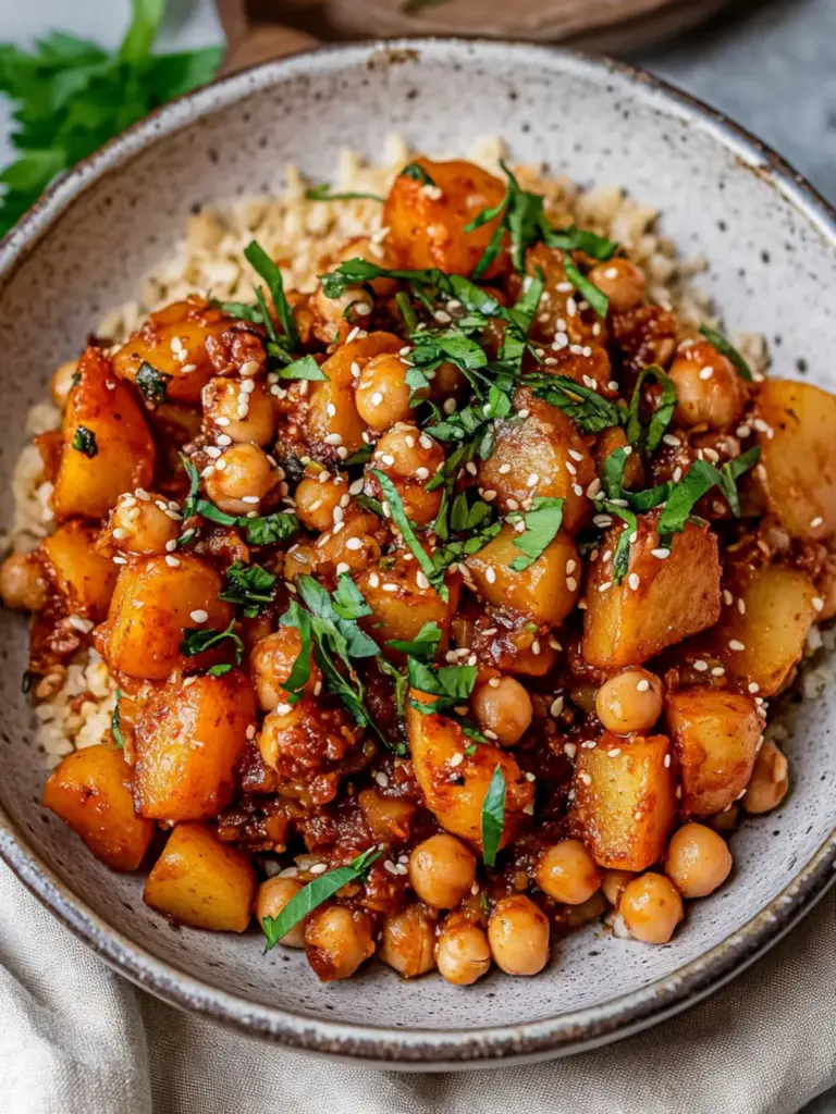Gochujang Potatoes and Chickpeas