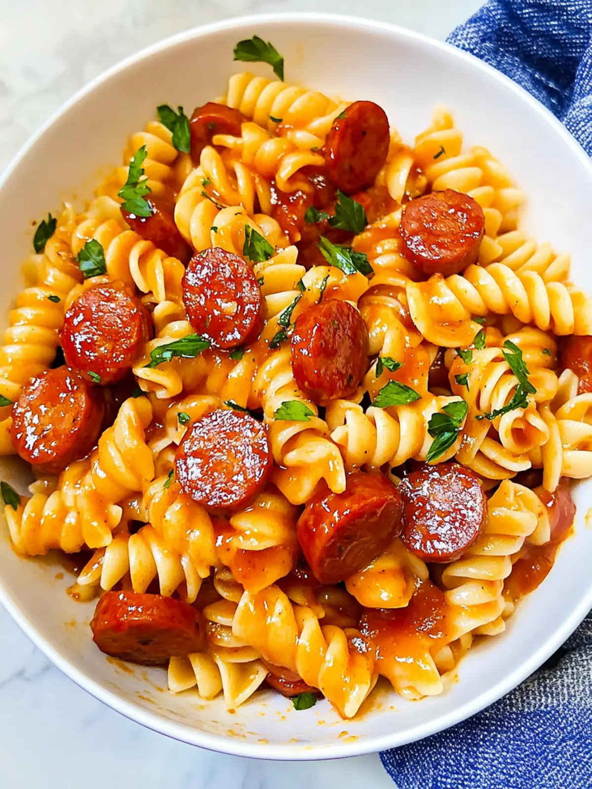 Sweet & Savory Honey BBQ Kielbasa Pasta You'll Love 5 Honey BBQ Kielbasa Pasta