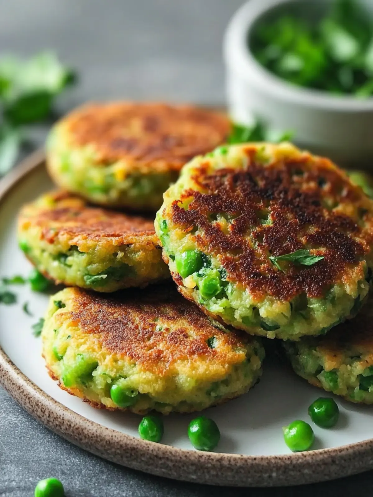 Crispy Green Pea Patties Your New Favorite Meatless Snack 5 Green Pea Patties