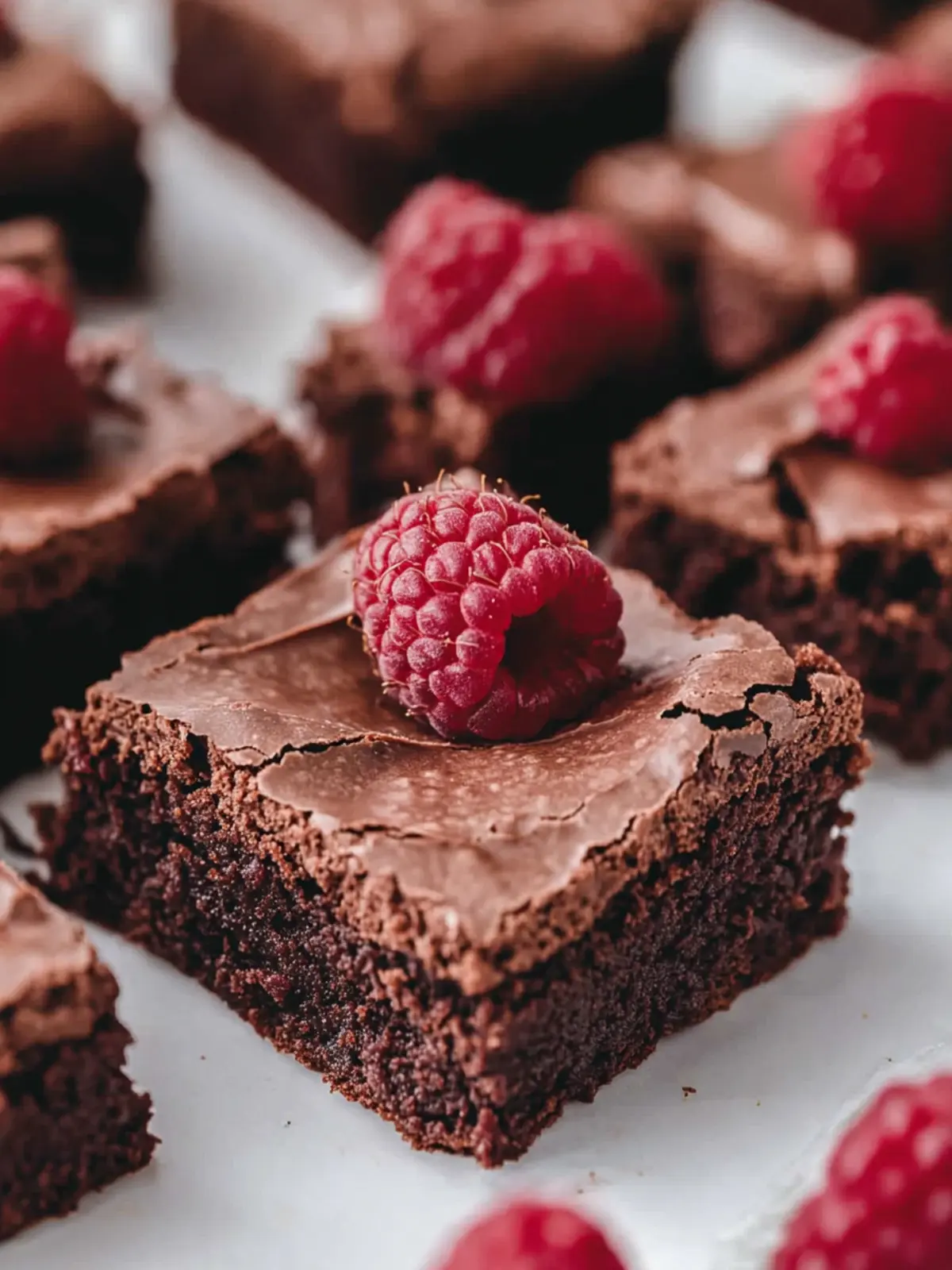 Decadent Thick Fudgy Chocolate Raspberry Brownies to Savor 2 Thick Fudgy Chocolate Raspberry Brownies