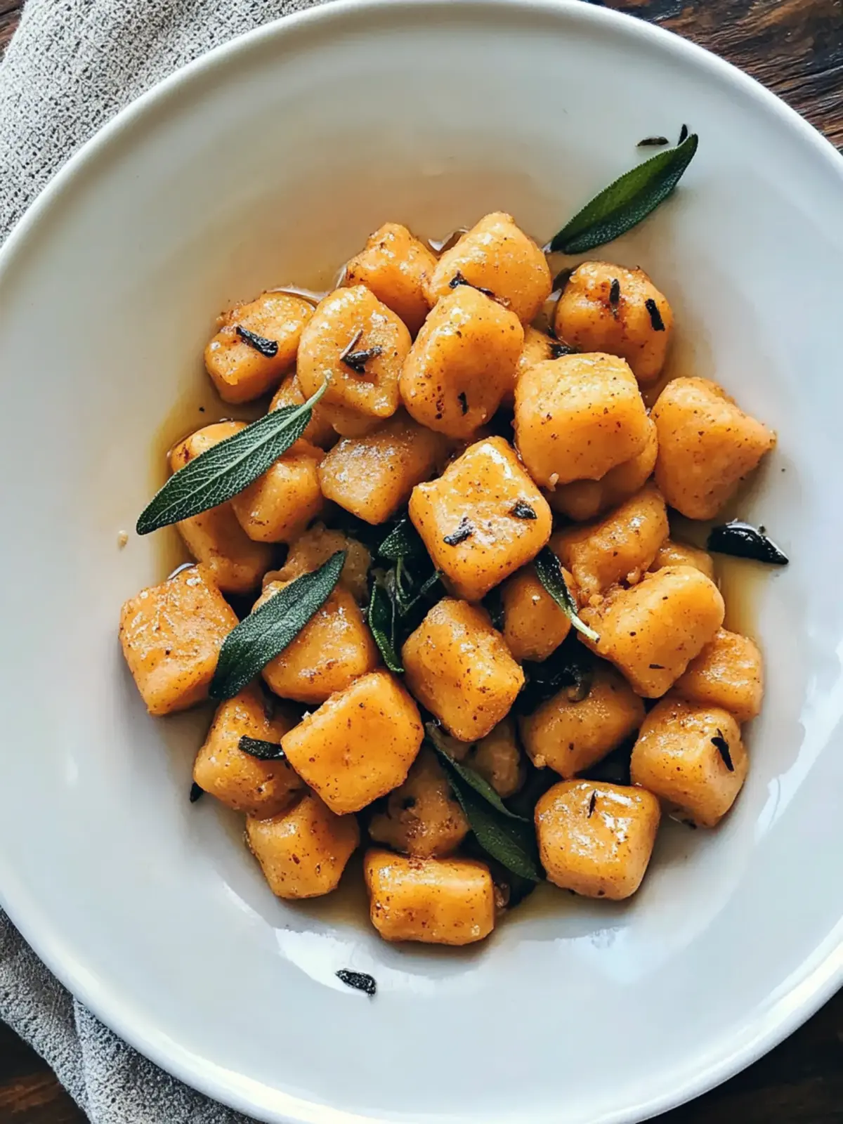 Savory Sweet Potato Gnocchi with Sage Browned Butter Bliss 3 Sweet Potato Gnocchi with Sage Browned Butter