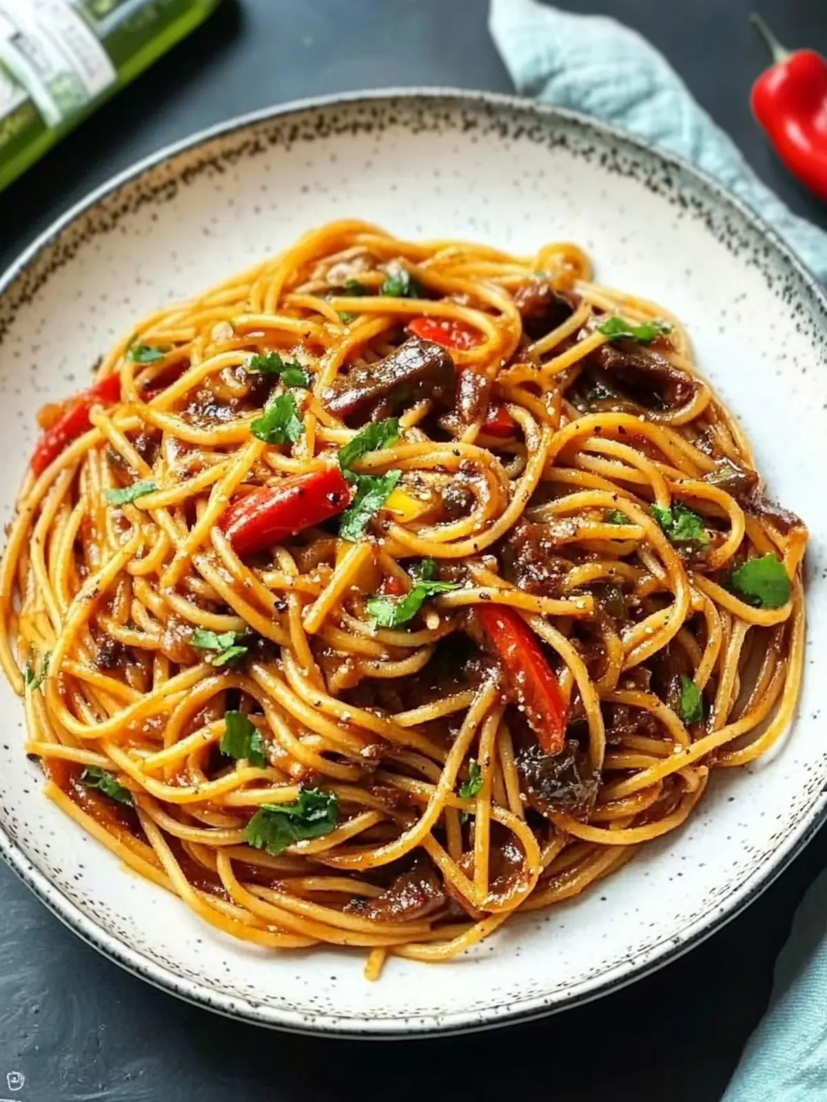 Vegan Singapore Black Pepper Sauce Spaghetti That Rocks! 3 Vegan Singapore Black Pepper Sauce Spaghetti