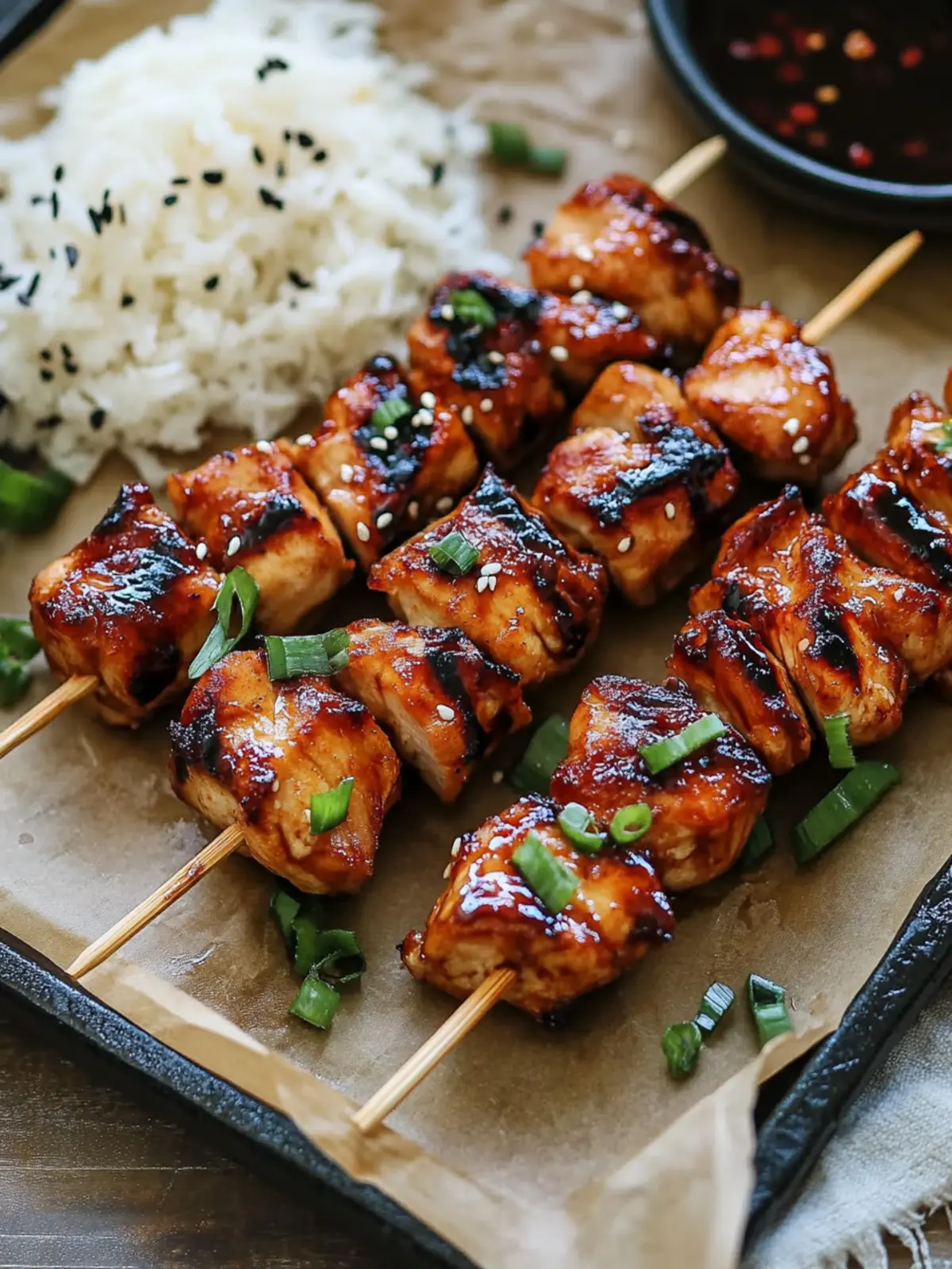Grill Up Teriyaki Chicken on a Stick for Flavorful Fun 4 Teriyaki Chicken on a Stick