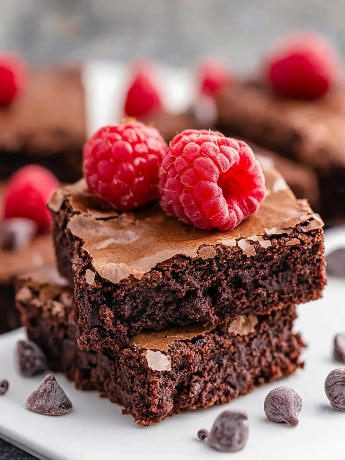 Decadent Thick Fudgy Chocolate Raspberry Brownies to Savor 3 Thick Fudgy Chocolate Raspberry Brownies