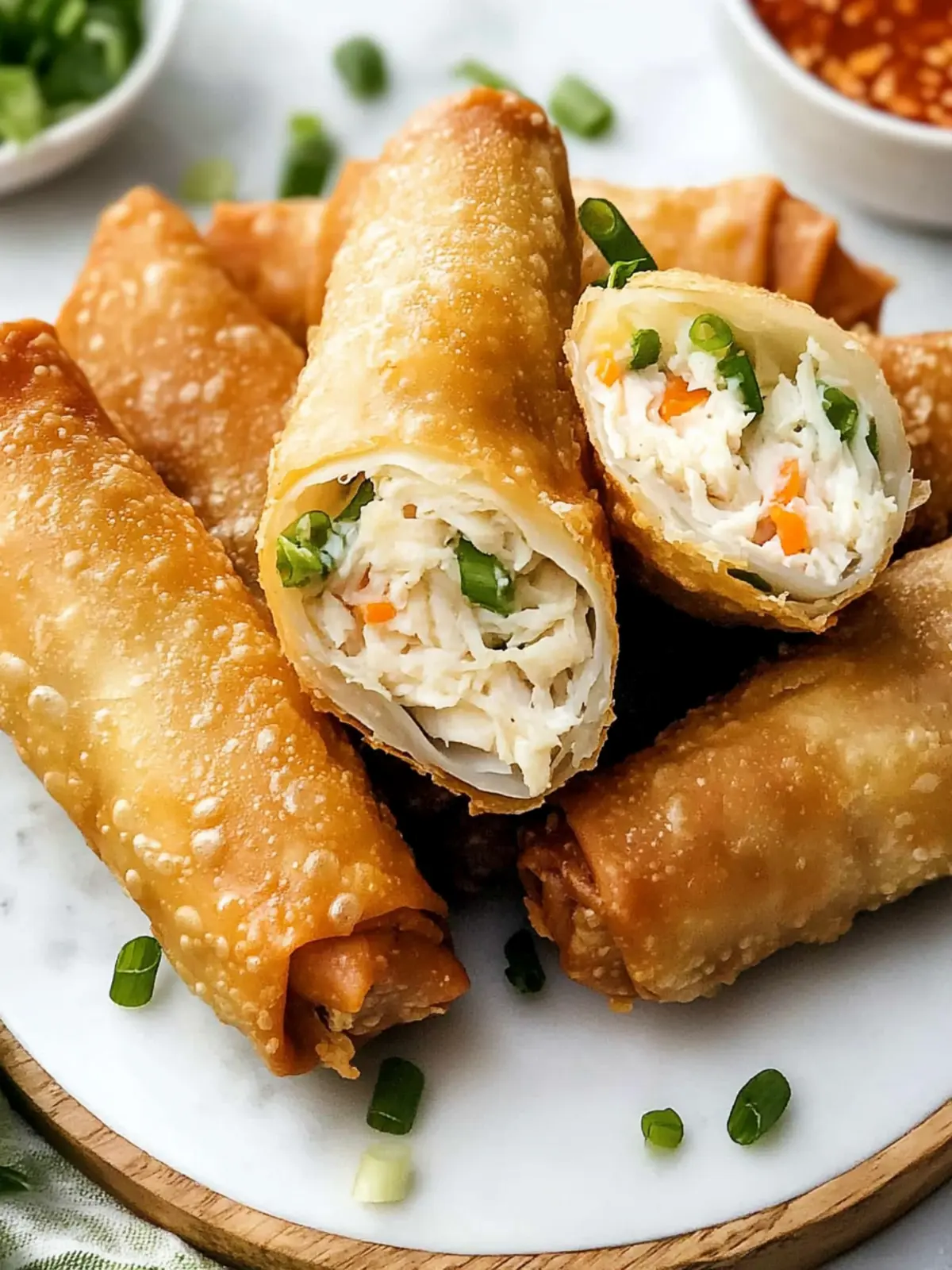 Crab Rangoon Egg Rolls: Crispy Delights for Fun Nights 5 Crab Rangoon Egg Rolls