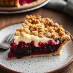 Cranberry Cream Cheese Crumb Pie