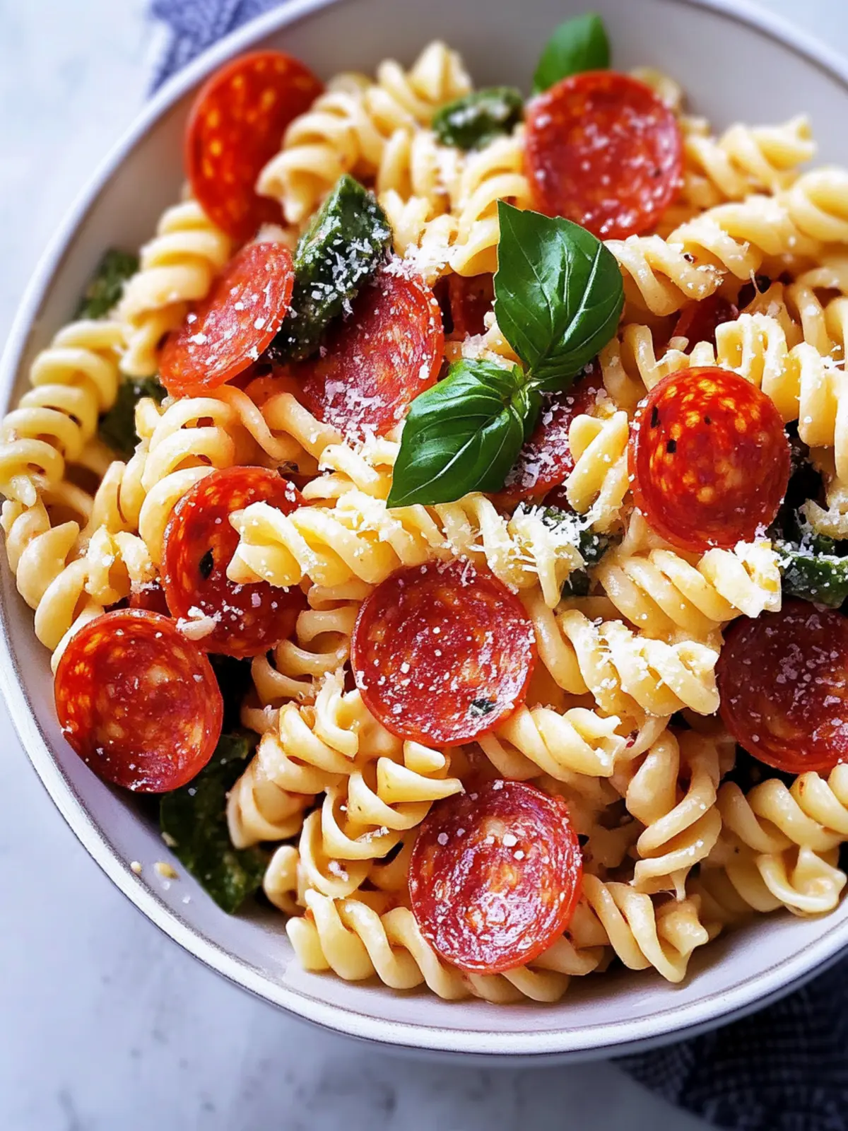 Pepperoni Pizza Pasta Salad: A Fun Twist on Your Dinner Routine 2 Pepperoni Pizza Pasta Salad