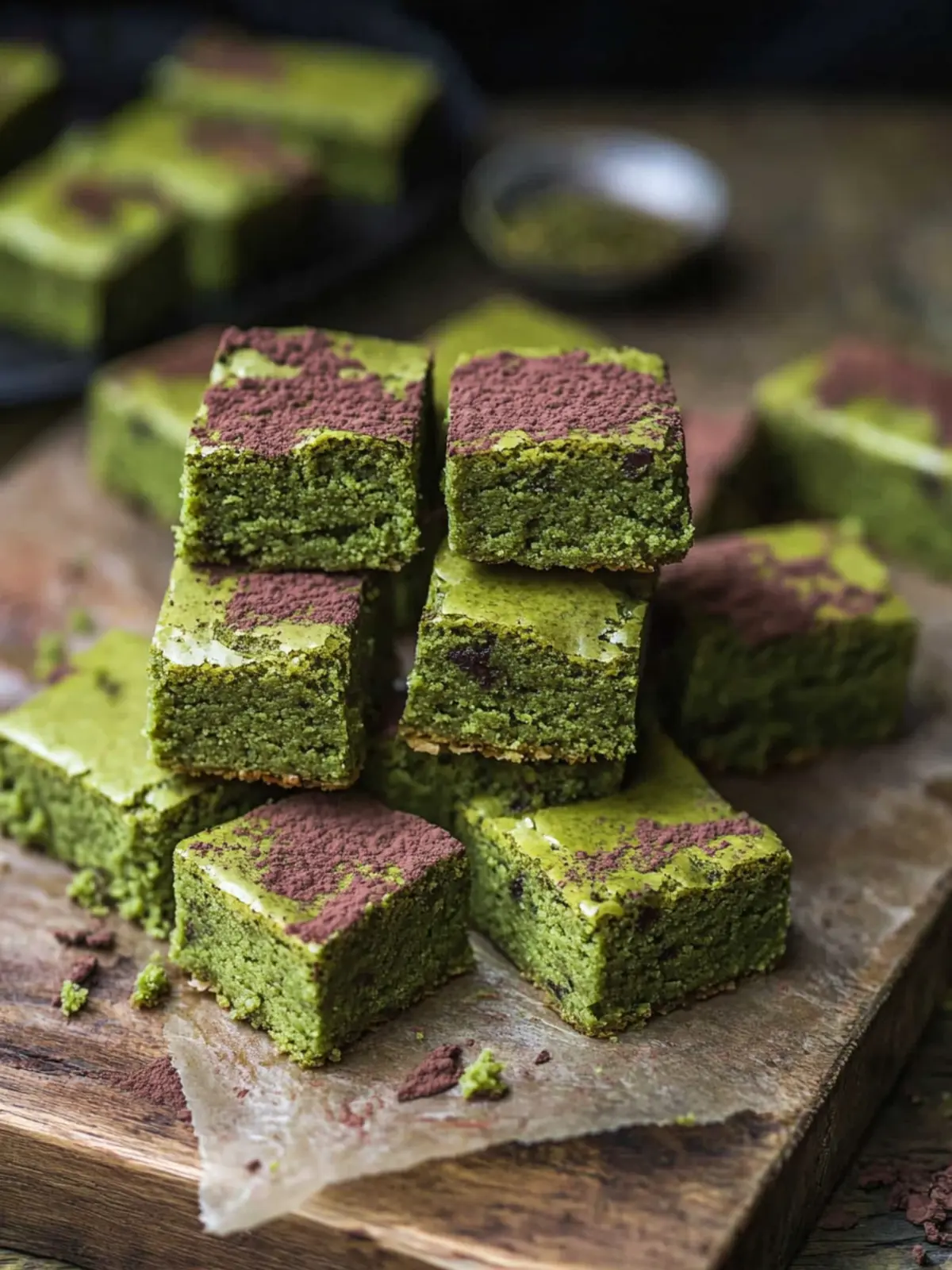 Delicious Fudgy Matcha Blondies You'll Crave Every Time 3 Fudgy Matcha Blondies