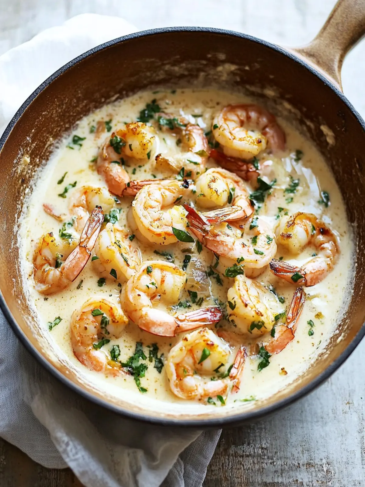 Garlic Shrimp in Coconut Milk