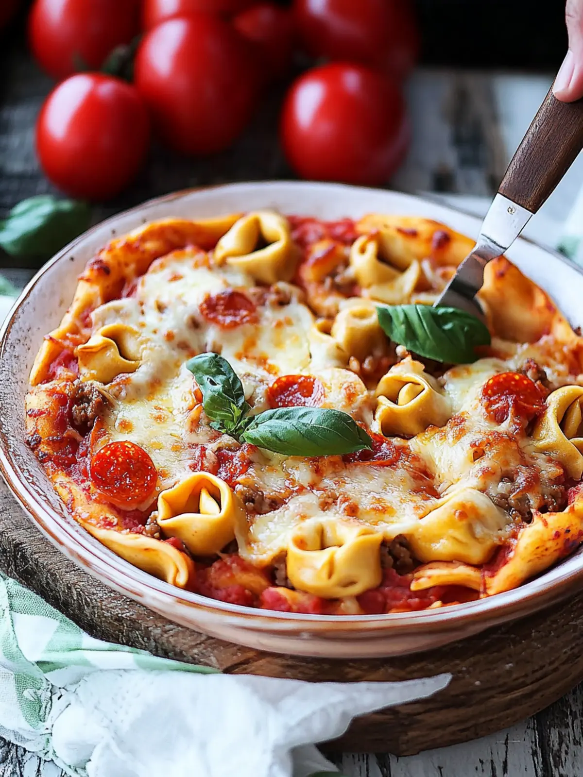Delicious Baked Pizza Tortellini: A Family Favorite Casserole 3 Baked Pizza Tortellini
